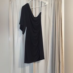 Classic One Shoulder Little Black Dress